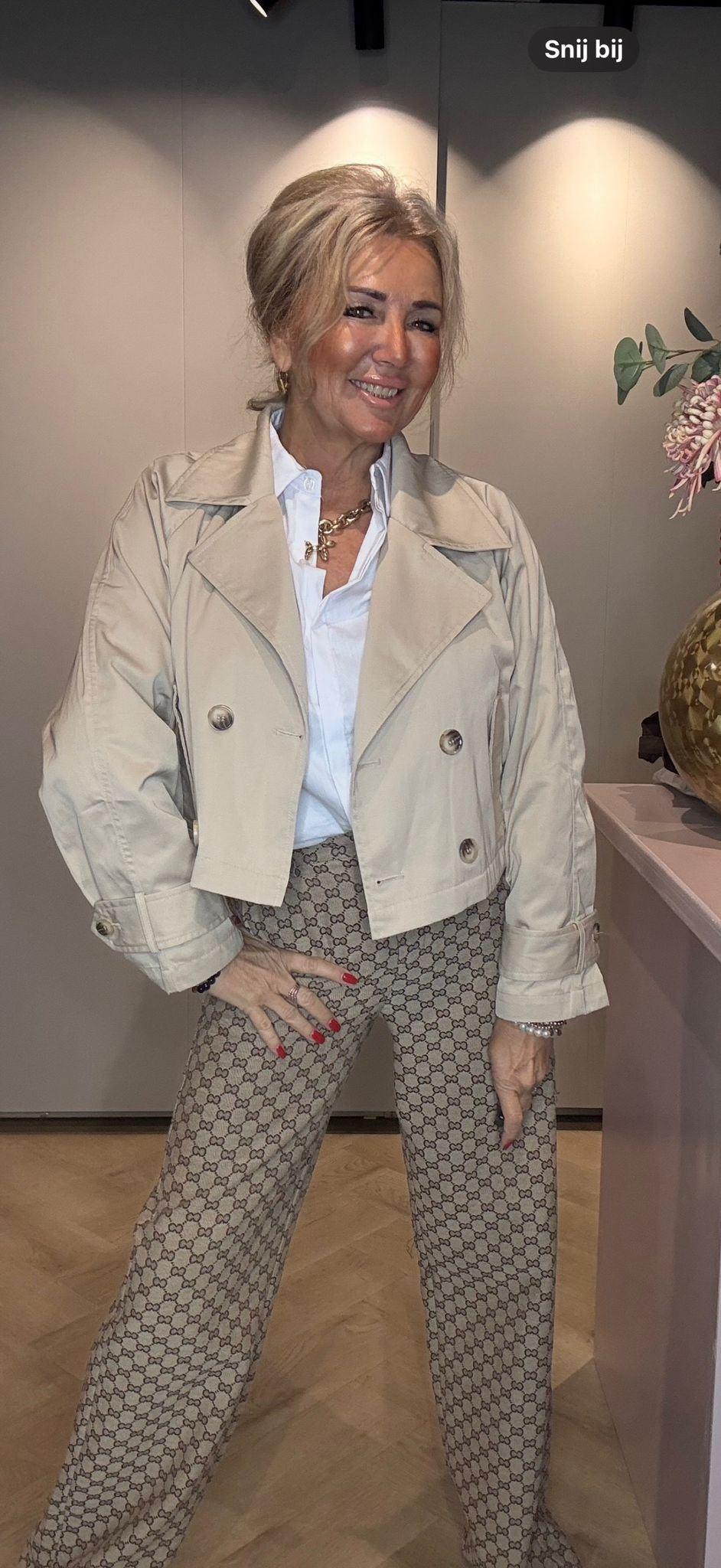 Cuci Cuci Jasje Kort model Beige / Kaki